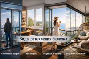 Виды остекления балкона